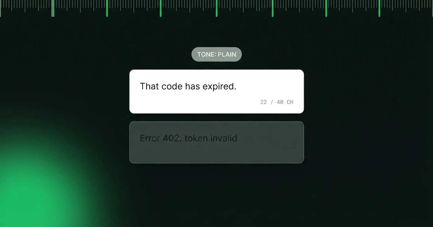 Cover illustration for “Writing Better Error Messages Users Actually Understand”